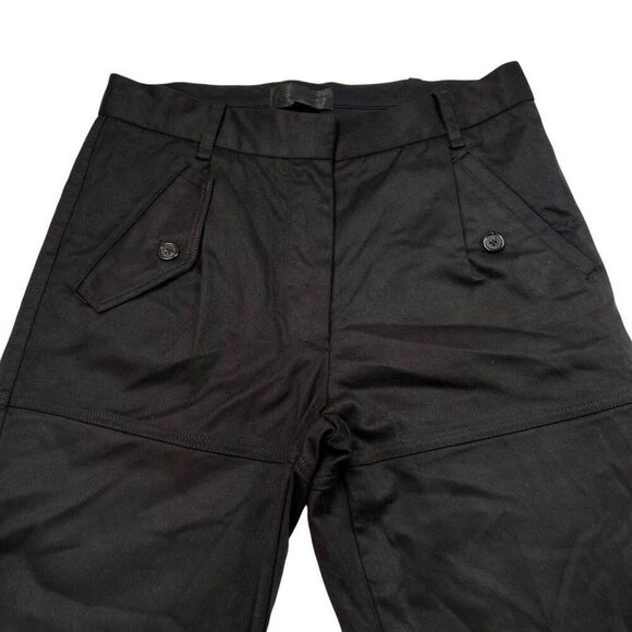 Nili Lotan Arliss Cargo Pant Zippered Cuffs Black Size 4 - Picture 3 of 11